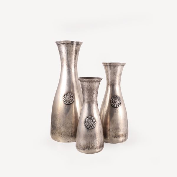LOT OF THREE 800 SILVER WINE MEASURING CUPS, BY BRANDIMARTE  - Auction JEWELS AND SILVERS - Casa d'Aste International Art Sale