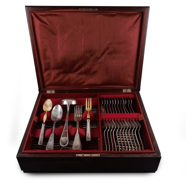 800 SILVER CUTLERY SERVICE SET FOR 12
