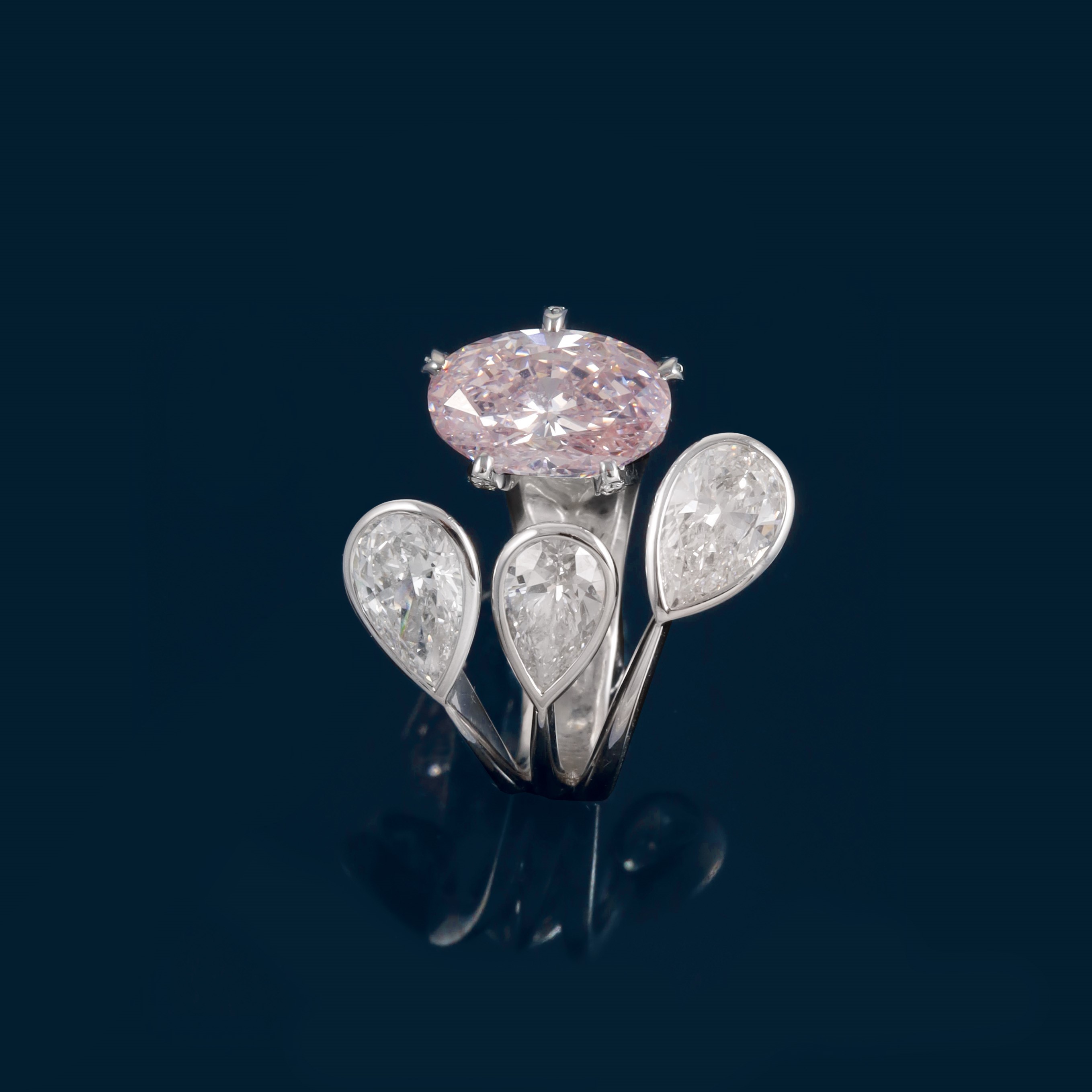 Anello, Diamante Rosa, Scavia