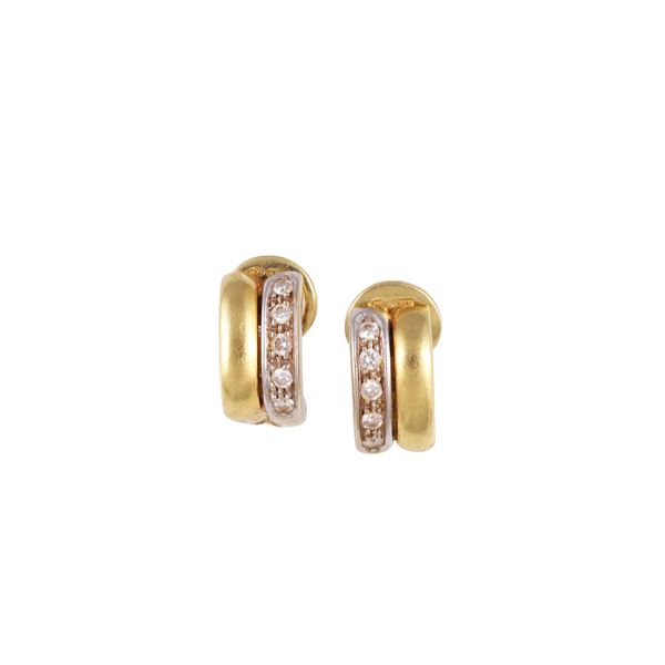 18KT GOLD AND DIAMONDS EARRINGS, BY POMELLATO  - Auction IMPORTANT JEWELRY - Casa d'Aste International Art Sale