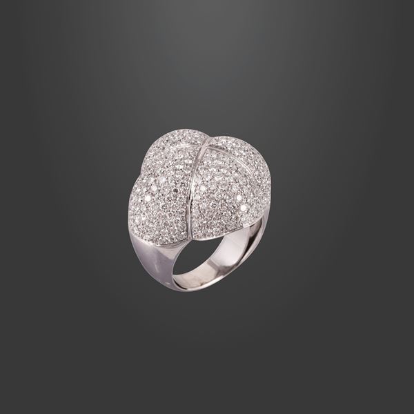 18KT GOLD AND DIAMONDS RING, BY LA NOUVELLE BAGUE