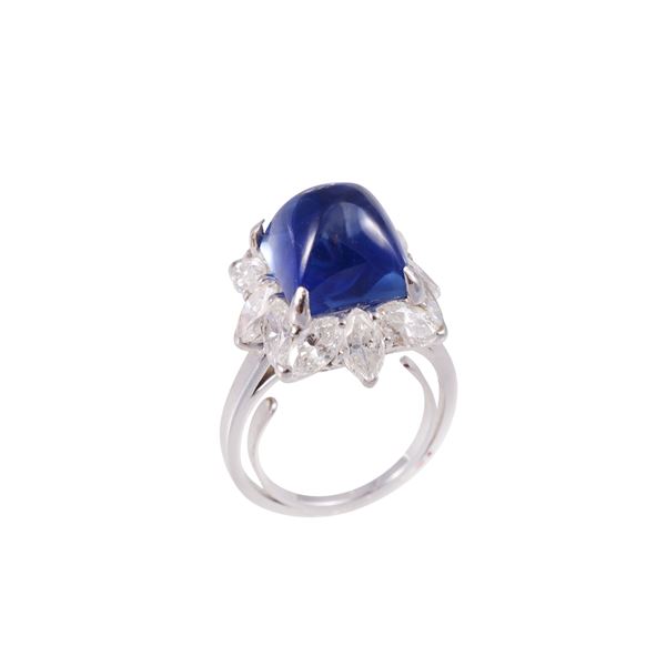 ANELLO, ZAFFIRO SRI LANKA, BULGARI  - Asta GIOIELLI IMPORTANTI - Casa d'Aste International Art Sale