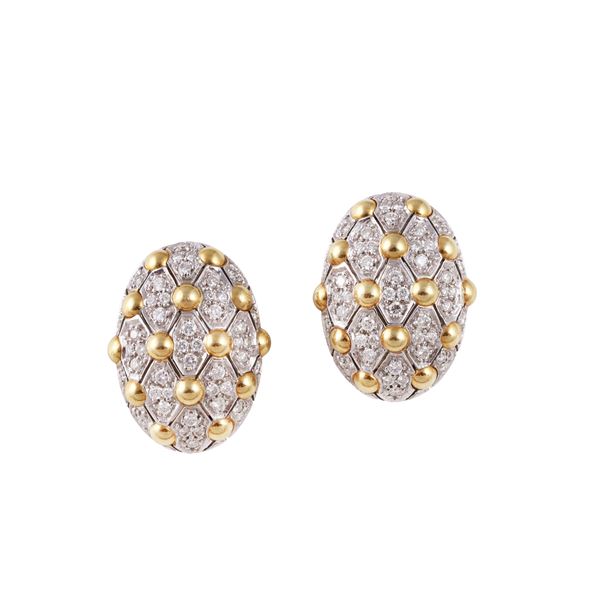 18KT GOLD AND DIAMONDS EARRINGS  - Auction IMPORTANT JEWELRY - Casa d'Aste International Art Sale