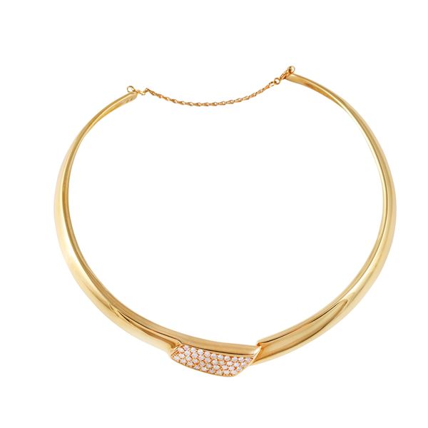 18KT GOLD AND DIAMONDS NECKLACE, BY RINALDO GAVELLO  - Auction IMPORTANT JEWELRY - Casa d'Aste International Art Sale