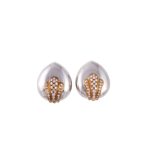 18KT GOLD AND DIAMONDS EARRINGS  - Auction IMPORTANT JEWELRY - Casa d'Aste International Art Sale