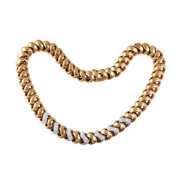 18KT GOLD NECKLACE WITH DIAMONDS, BY POMELLATO  - Auction IMPORTANT JEWELRY - Casa d'Aste International Art Sale
