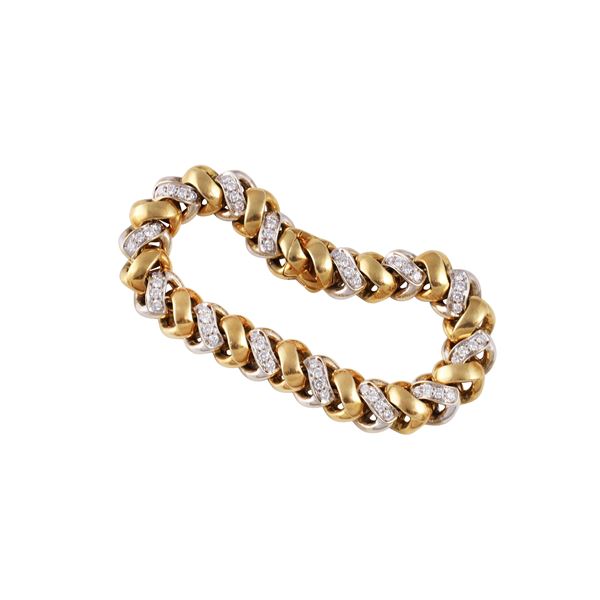18KT GOLD BRACELET WITH DIAMONDS, BY POMELLATO  - Auction IMPORTANT JEWELRY - Casa d'Aste International Art Sale
