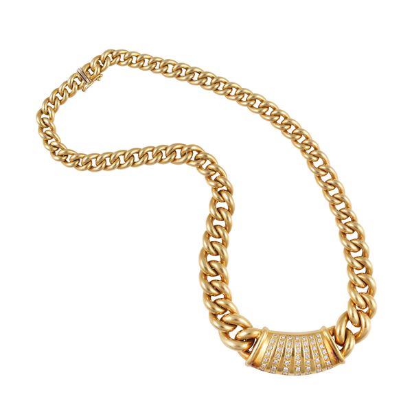 18KT GOLD NECKLACE WITH DIAMONDS