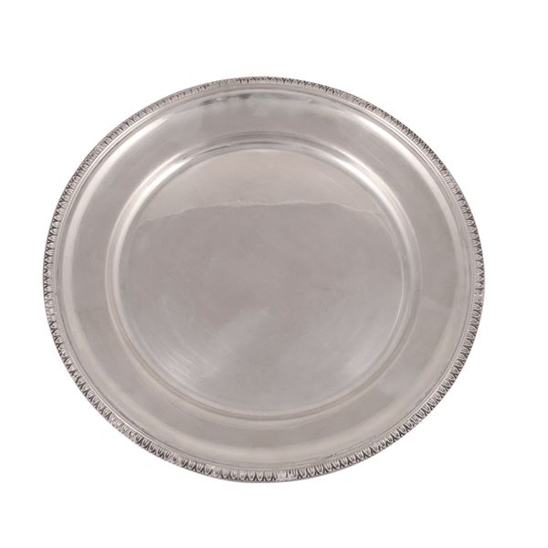 LOT OF TWELVE 800 SILVER DESSERT PLATES