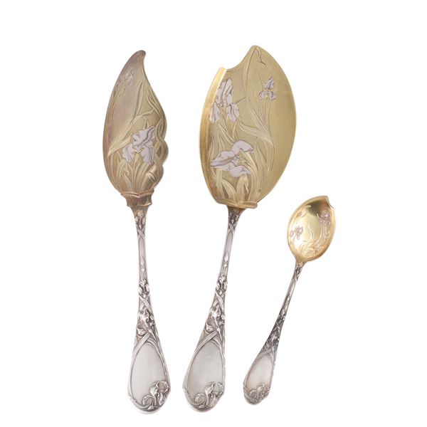 SET DA DESSERT, JEAN E. PUIFORCAT  - Asta GIOIELLI IMPORTANTI - Casa d'Aste International Art Sale