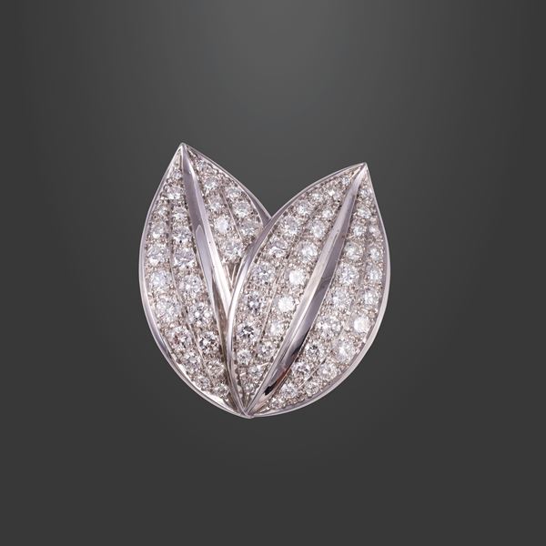 18KT GOLD BROOCH WITH DIAMONDS, BY POMELLATO  - Auction IMPORTANT JEWELRY - Casa d'Aste International Art Sale