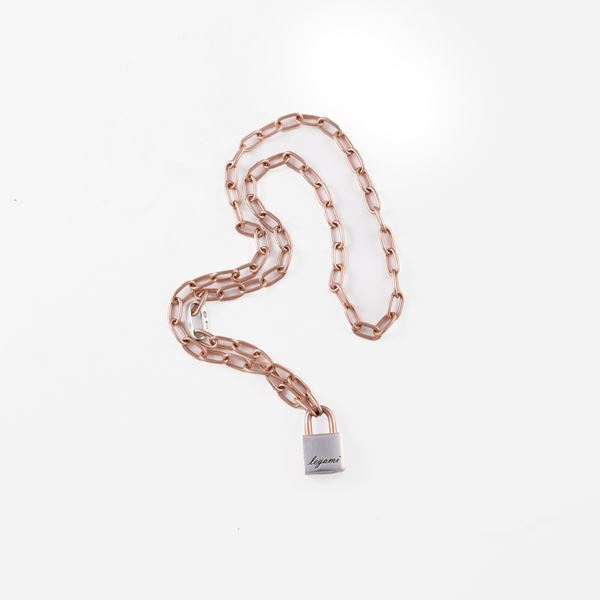 9KT GOLD AND 925 SILVER NECKLACE, BY DODO "Legami"