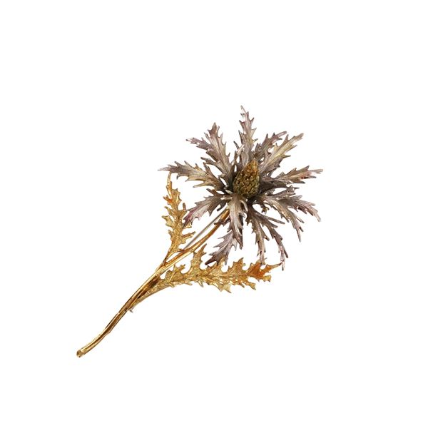 18KT GOLD BROOCH, BY M. C. TAGLIABUE  - Auction IMPORTANT JEWELRY - Casa d'Aste International Art Sale