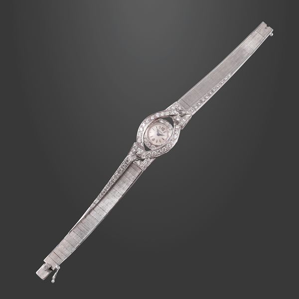 18KT GOLD WRISTWATCH WITH DIAMONDS, LONGINES  - Auction IMPORTANT JEWELRY - Casa d'Aste International Art Sale