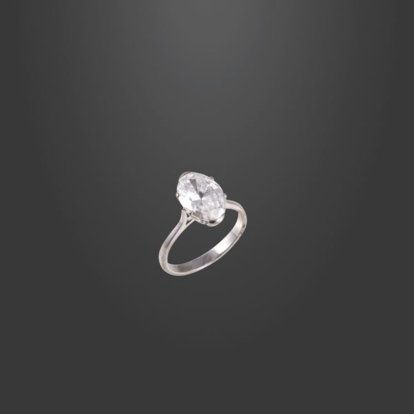 18KT GOLD AND OVAL-CUT DIAMOND  - Auction IMPORTANT JEWELRY - Casa d'Aste International Art Sale