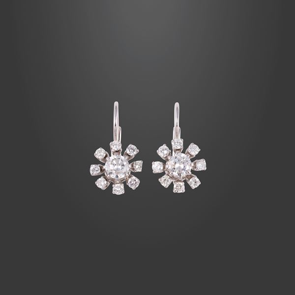 18KT GOLD AND DIAMONDS EARRINGS  - Auction IMPORTANT JEWELRY - Casa d'Aste International Art Sale