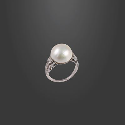 Anello, Perla Naturale