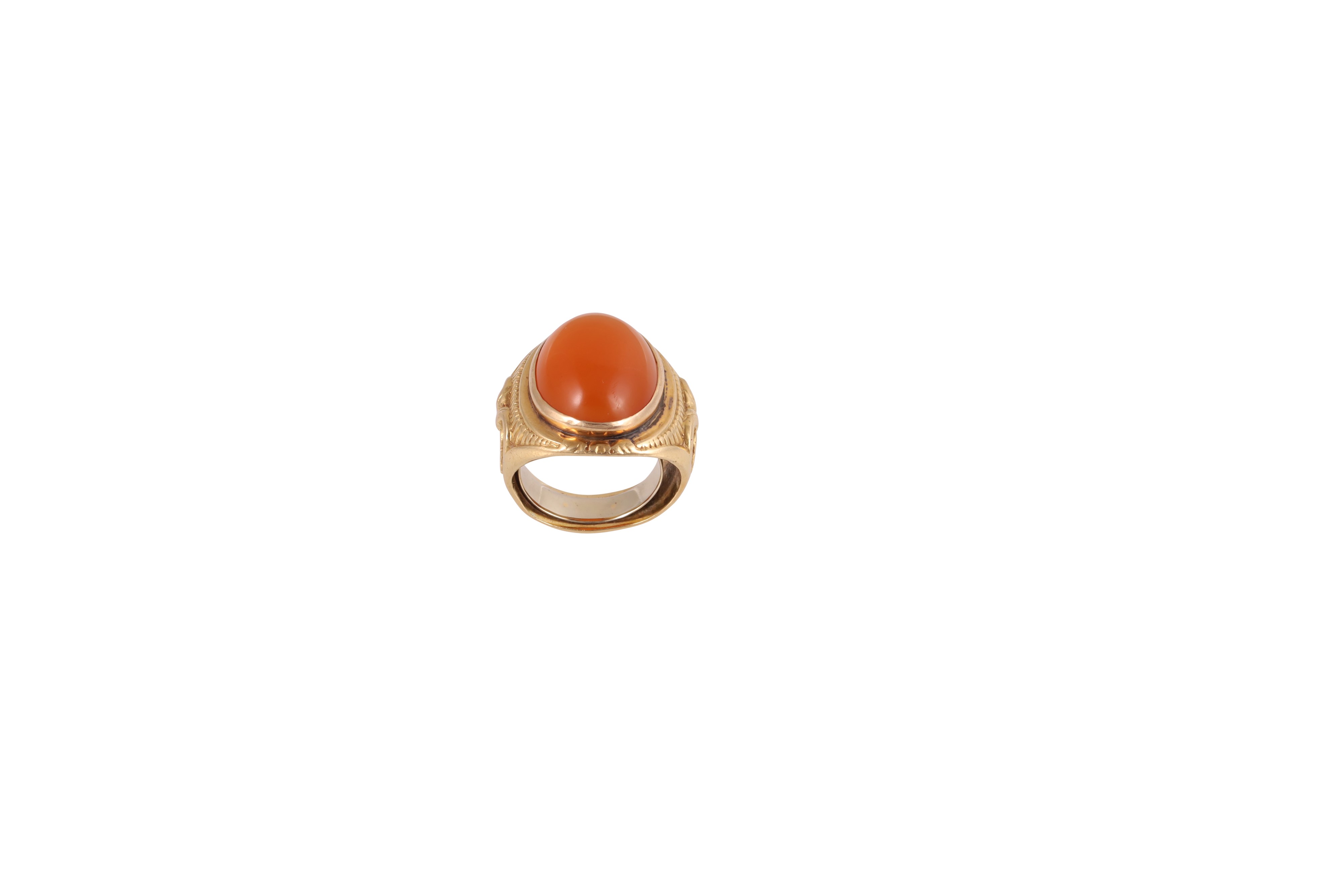 Bracciale e Anello in Oro Giallo con Corniole Ovali