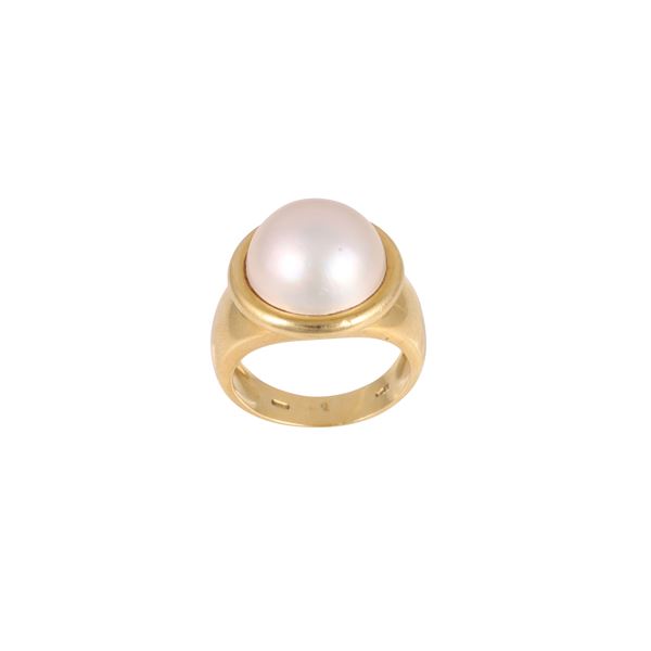 18KT GOLD WITH MABÈ PEARL
