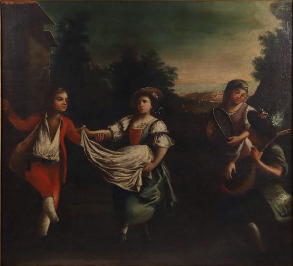Countryside scene, Neapolitan school, 18th century
