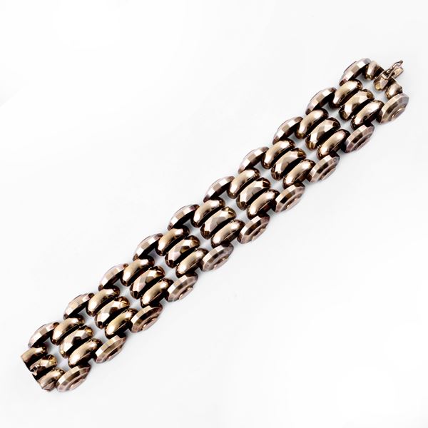 925 SILVER TANK BRACELET (minor dents)
