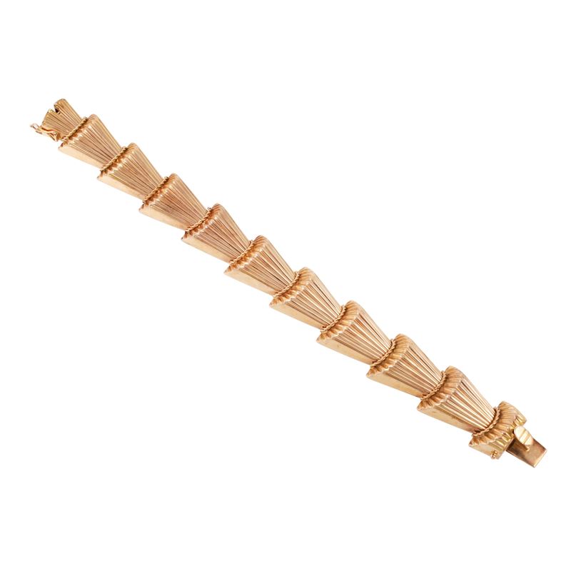 Micheletto, Bracciale in oro giallo a elementi bombati