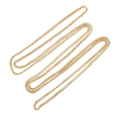 Collana in oro giallo a maglie ovali intrecciate