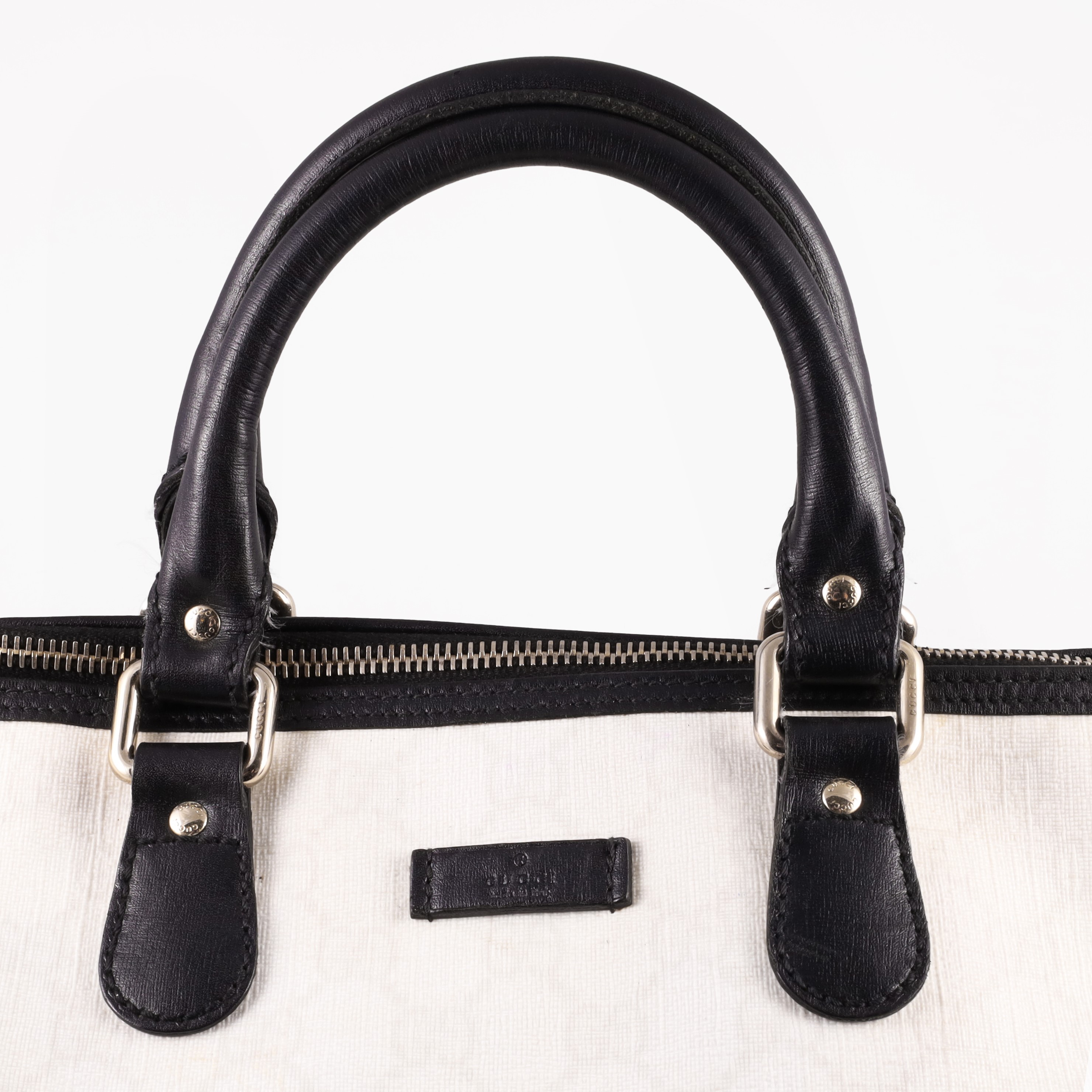 Gucci, Borsa Shopper Logata in Tessuto Impermeabilizzato