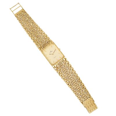 Le Monde, Orologio in oro giallo con cassa rettangolare