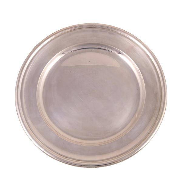 LOT OF TEN 800 SILVER DESSERT PLATES