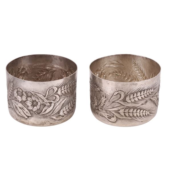 SET OF TWO 800 SILVER TUMBLER, BY BRANDIMARTE