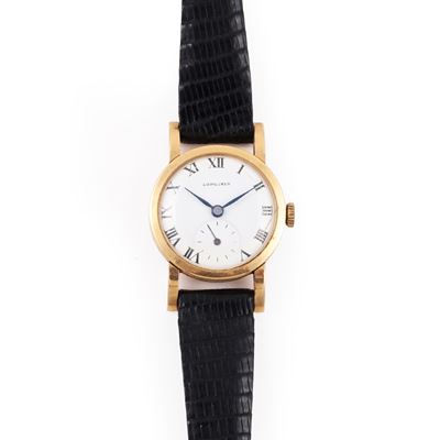 Orologio da polso in oro giallo 18K, movimento firmato