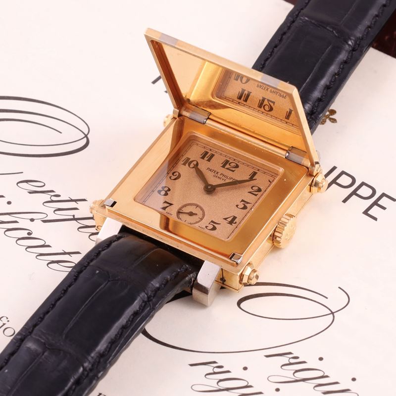 Patek Philippe - Orologio da Polso Ref. 5099RG 'Cabriolet', oro rosa e bianco, 2002