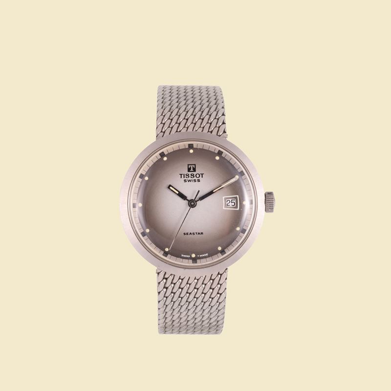 Tissot - Orologio da polso SEASTAR, movimento manuale, anni '70