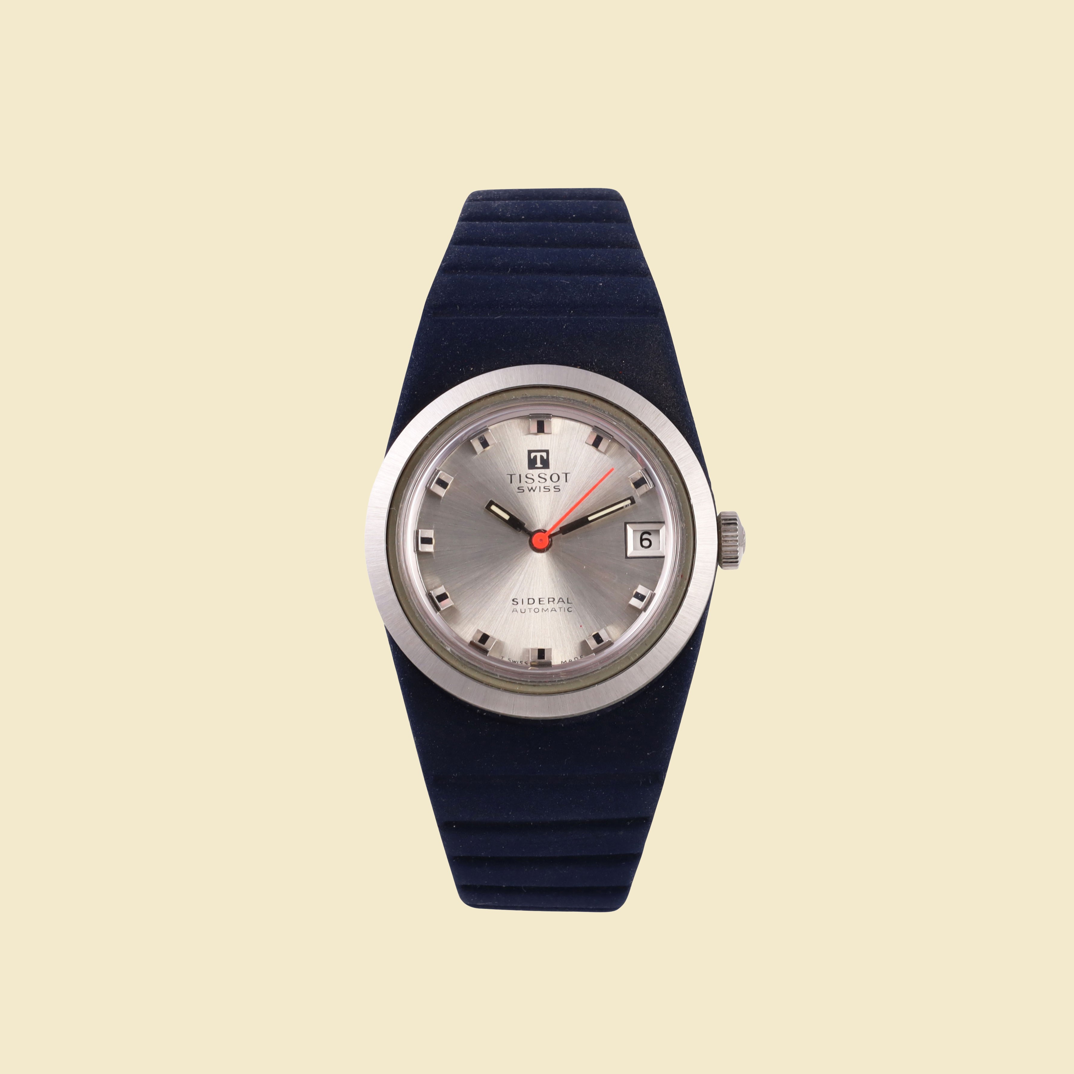 Tissot - Orologio 'Sideral', automatico, cassa in acciaio e fibra di vetro, 1969