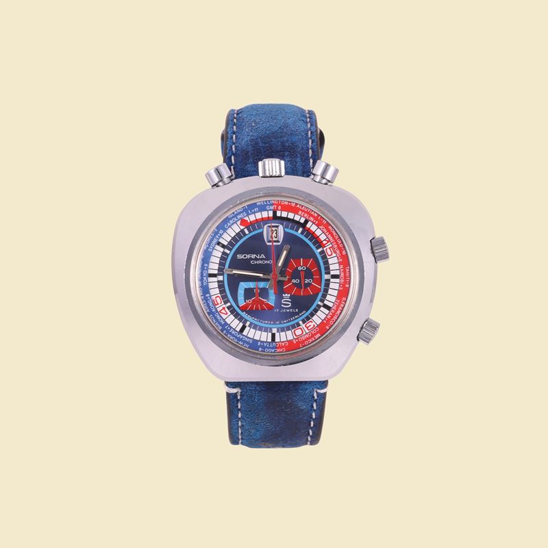 Sorna - Orologio da Polso 'Ore del Mondo' Bullhead, 1970