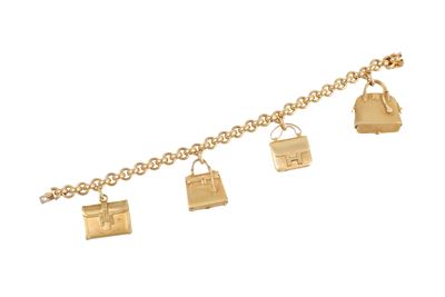 Bracciale con charms in oro giallo
