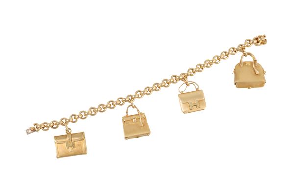 Hermes - 18KT GOLD BRACELET WITH CHARMS, BY HERMÉS