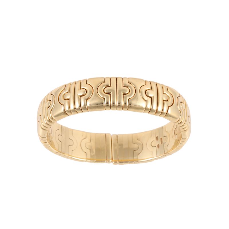 Bvlgari, Bracciale 'Parentesi' in oro giallo, gr. 86,1