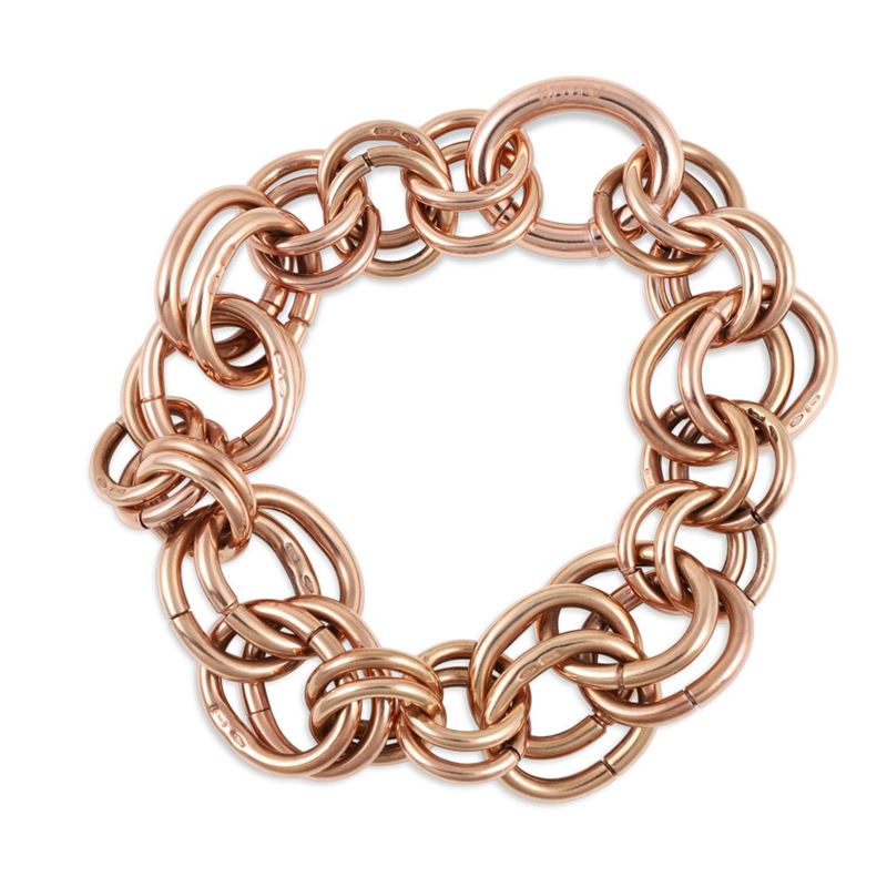 Amlé, Bracciale in oro 9Kt con maglie apribili
