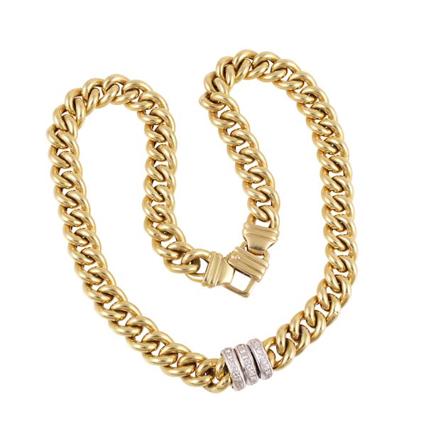 18KT GOLD NECKLACE WITH DIAMONDS