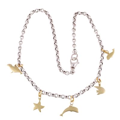 Pomellato, Collana in oro bianco con cinque pendenti "DoDo"