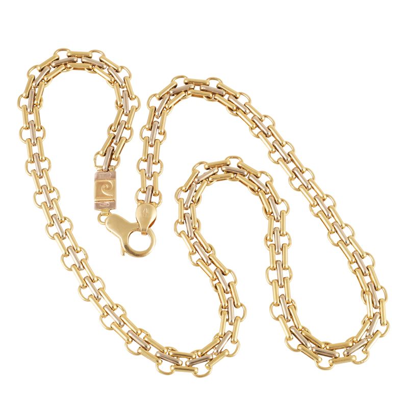 Pierre Cardin, Collana in oro giallo e bianco