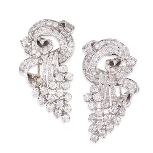 COPPIA DI CLIP  - Asta GIOIELLI IMPORTANTI - Casa d'Aste International Art Sale