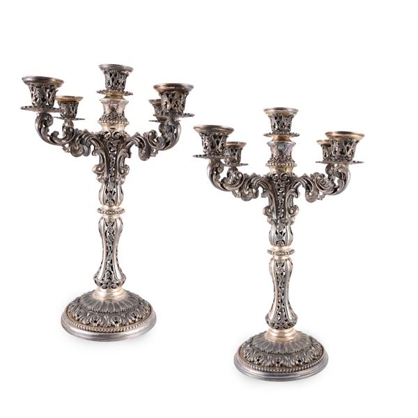 COPPIA DI CANDELABRI