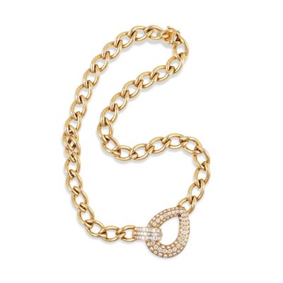 Illario, Girocollo in oro giallo 18Kt con brillanti e diamanti