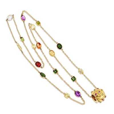 Fope, Collana in oro giallo con pendente ad anello bombato