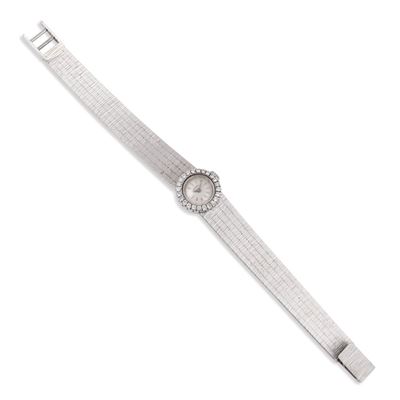 Longines, Orologio in oro bianco 18Kt con bracciale satinato
