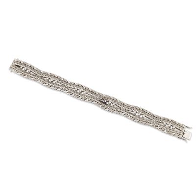 Bracciale in oro bianco 18Kt con diamanti