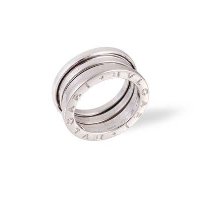 Bvlgari, Anello 'B.zero1' in oro bianco 18Kt